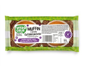 Muffin bezgluténový s náplňou čučoriedkovou 2ks á 60g