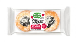 Koláče bezgluténové s náplňou makovou 2ks á 50g 