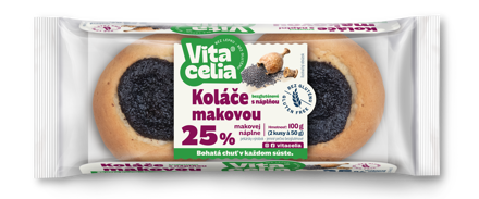Koláče bezgluténové s náplňou makovou 2ks á 50g 