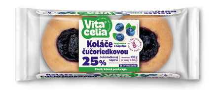 Koláče bezgluténové s náplňou čučoriedkovou 2ks á 50g