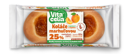 Koláče bezgluténové s náplňou marhuľovou 2ks á 50g