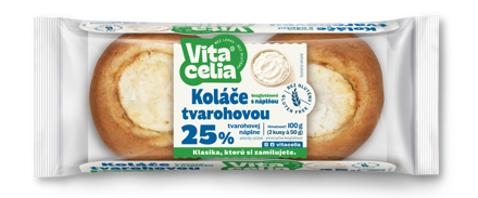 Koláče bezgluténové s náplňou tvarohovou 2ks á 50g 